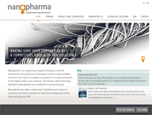 Tablet Screenshot of nanopharma.cz